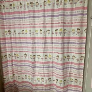 Beautiful ballerina shower curtain. New